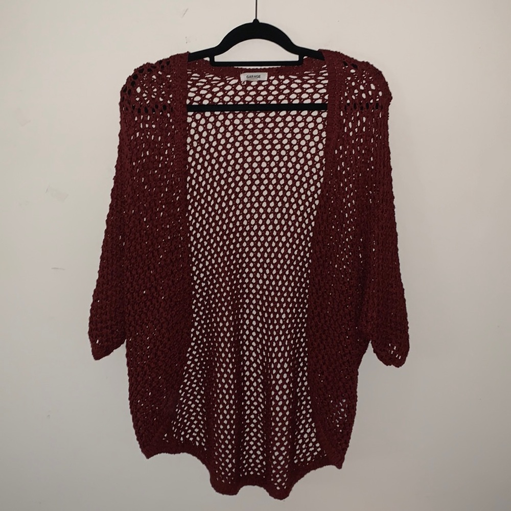 Garage Open Knit Cardigan